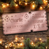 Gold Mirror Acrylic Golden Ticket Any Football Game match Xmas Personalised