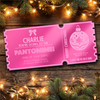 Pink Mirror Acrylic Ticket Any Show Panto Theatre Christmas Personalised Voucher