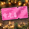 Pink Mirror Acrylic Ticket Disney On Ice Personalised Any Text Voucher