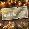 Pink Mirror Acrylic Ticket Christmas Afternoon Tea Personalised Any Text Voucher