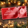 Red Mirror Acrylic Ticket Any Show Panto Theatre Christmas Personalised Any Text Red Mirror Acrylic Ticket Any Show Panto Theatre Christmas Personalised Any Text