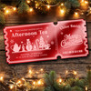 Red Mirror Acrylic Ticket Christmas Afternoon Tea Personalised Any Text Voucher