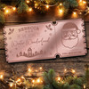 Rose Gold Mirror Acrylic Ticket Winter Wonderland Christmas Day Out Personalised