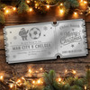 Rose Gold Mirror Acrylic Ticket Any Football Game Christmas Personalised Voucher
