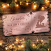 Rose Gold Mirror Acrylic Ticket Any Football Match Christmas Personalised