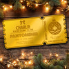 Rose Gold Mirror Acrylic Ticket Any Show Panto Theatre Christmas Personalised