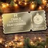 Rose Gold Mirror Acrylic Ticket Any Show Panto Theatre Christmas Personalised