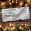 Rose Gold Mirror Acrylic Ticket Disney On Ice Show Personalised Any Text Voucher