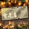 Silver Mirror Acrylic Ticket Disney On Ice Personalised Any Text Voucher