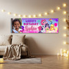 Personalised Party Banner For Kids Birthday My Little Pony Photo Purple Pink