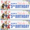Personalised Party Banner For Kids Birthday Girls Peter Rabbit
