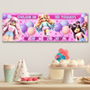 Personalised Party Banner For Kids Birthday Pink Roblox Girls