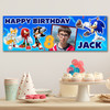 Personalised Party Banner For Kids Birthday Sonic The Hedgehog Photo
