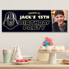 Personalised Party Banner For Kids Birthday Star Wars Darth Vader Photo
