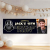Personalised Party Banner For Kids Birthday Star Wars Darth Vader Photo
