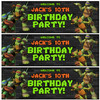 Personalised Party Banner For Kids Birthday Teenage Mutant Ninja Turtles