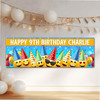 Personalised Party Banner For Kids Birthday Funny Emojis