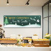 Personalised Party Banner For Christmas From Family Green Tree Santa