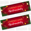 Personalised Party Banner For Christmas Party Red Snowflakes
