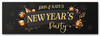 Personalised Party Banner For New Year Party Couple Gold Black