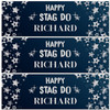 Personalised Party Banner For Stag Do Blue Silver Stars