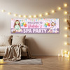 Personalised Party Banner For Kids Birthday Spa Pamper Party Girls