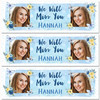 Personalised Party Banner For Sorry You're Leaving Miss You Photo Blue Butterfly
