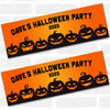 Personalised Party Banner For Halloween Party Pumpkins Orange