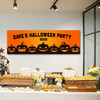Personalised Party Banner For Halloween Party Pumpkins Orange