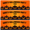 Personalised Party Banner For Halloween Party Pumpkins Orange