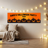 Personalised Party Banner For Halloween Party Pumpkins Orange