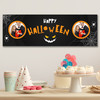 Personalised Party Banner For Halloween Photo Spider Web Black