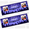 Personalised Party Banner For Halloween Party Photo Zombie Purple