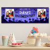 Personalised Party Banner For Halloween Party Photo Zombie Purple