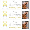 Personalised Party Banner For Wedding Anniversary Photo Flutes Heart