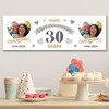 Personalised Party Banner For 30th Wedding Anniversary Pearl 30 Years Photo