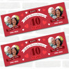 Personalised Party Banner For 40th Wedding Anniversary Ruby 40 Years Photo