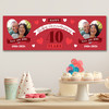 Personalised Party Banner For 40th Wedding Anniversary Ruby 40 Years Photo