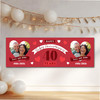 Personalised Party Banner For 40th Wedding Anniversary Ruby 40 Years Photo