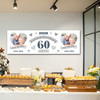 Personalised Party Banner For 60th Wedding Anniversary Diamond 60 Years Photo