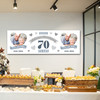 Personalised Party Banner For 70th Wedding Anniversary Platinum 70 Years Photo