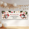 Personalised Party Banner For Works Christmas Party Photo Stocking Wood