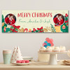 Personalised Party Banner For Christmas Photo Gift Green