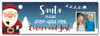 Personalised Party Banner For Christmas Santa Stop Here Photo Blue
