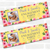 Personalised Party Banner For Engagement Party Photo Yellow Flowers