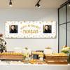 Personalised Party Banner For Retirement Photo Gold Star