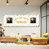 Personalised Party Banner For Welcome Home Travelling Photo Gold Star