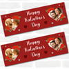 Personalised Party Banner For Valentine's Day Photo Red Rose Heart