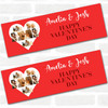 Personalised Party Banner For Valentine's Day Photo White Heart Red