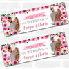 Personalised Party Banner For Wedding Day Welcome Photo Pink Flowers